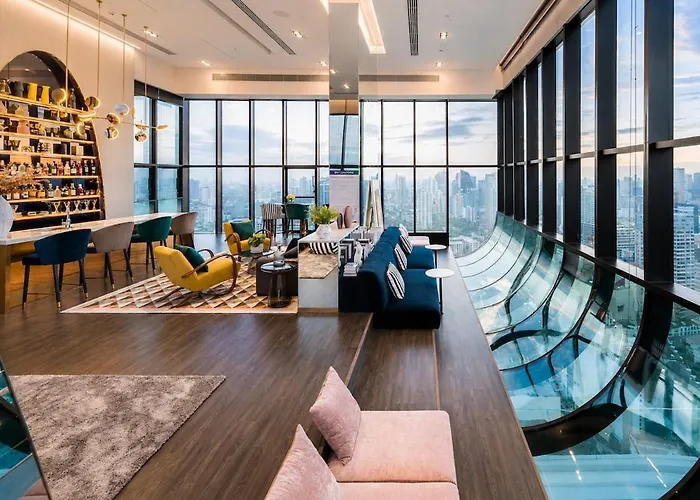 公寓式飯店 360 View 1br Sky Pool View Bts Thonglor 4*
