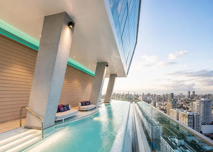 公寓式飯店 360 View 1br Sky Pool View Bts Thonglor 曼谷
