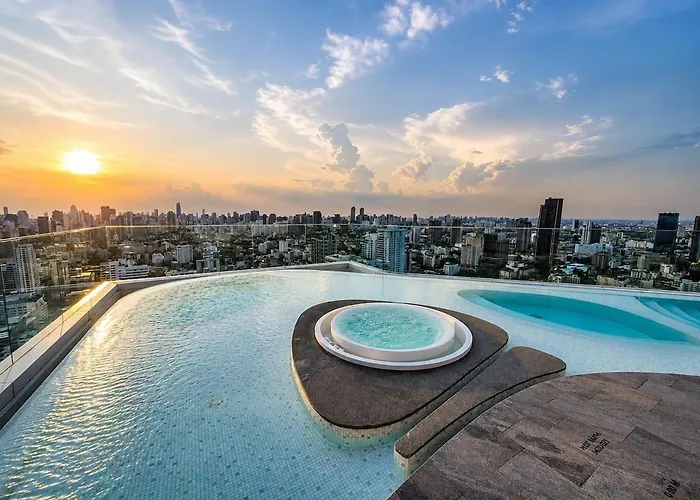 360 View 1br Sky Pool View Bts Thonglor 4* 曼谷