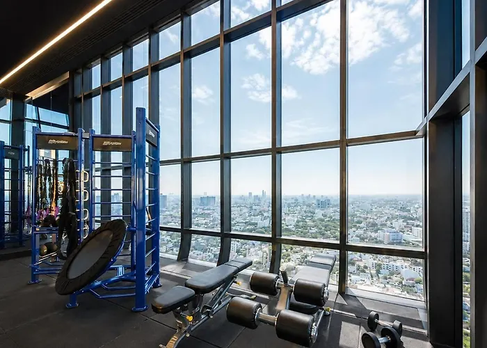 公寓式飯店 360 View 1br Sky Pool View Bts Thonglor 4*