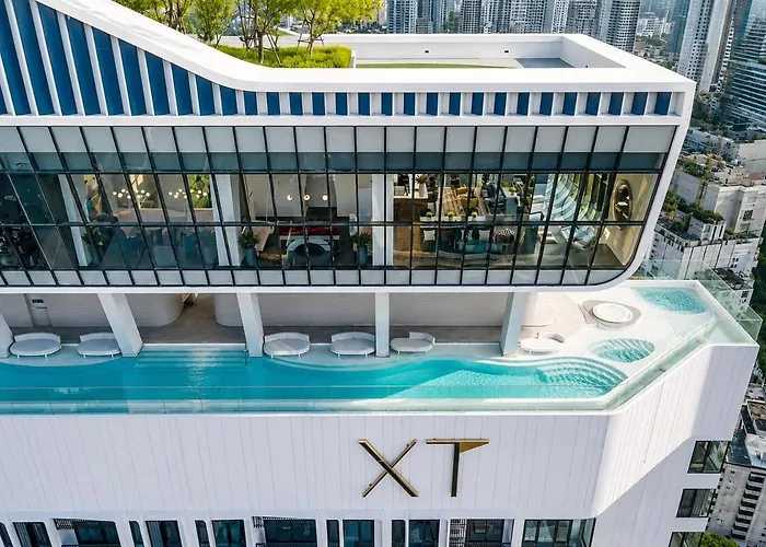 公寓式飯店 360 View 1br Sky Pool View Bts Thonglor 4*